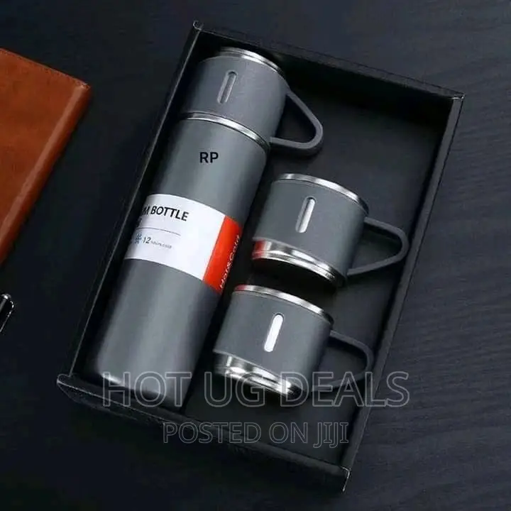 500ml Thermo Bottle Set Stainless Steel Vacuum Flask - Peach