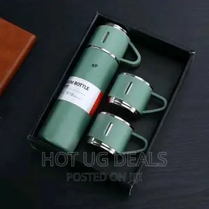 500ml Thermo Bottle Set Stainless Steel Vacuum Flask - Green
