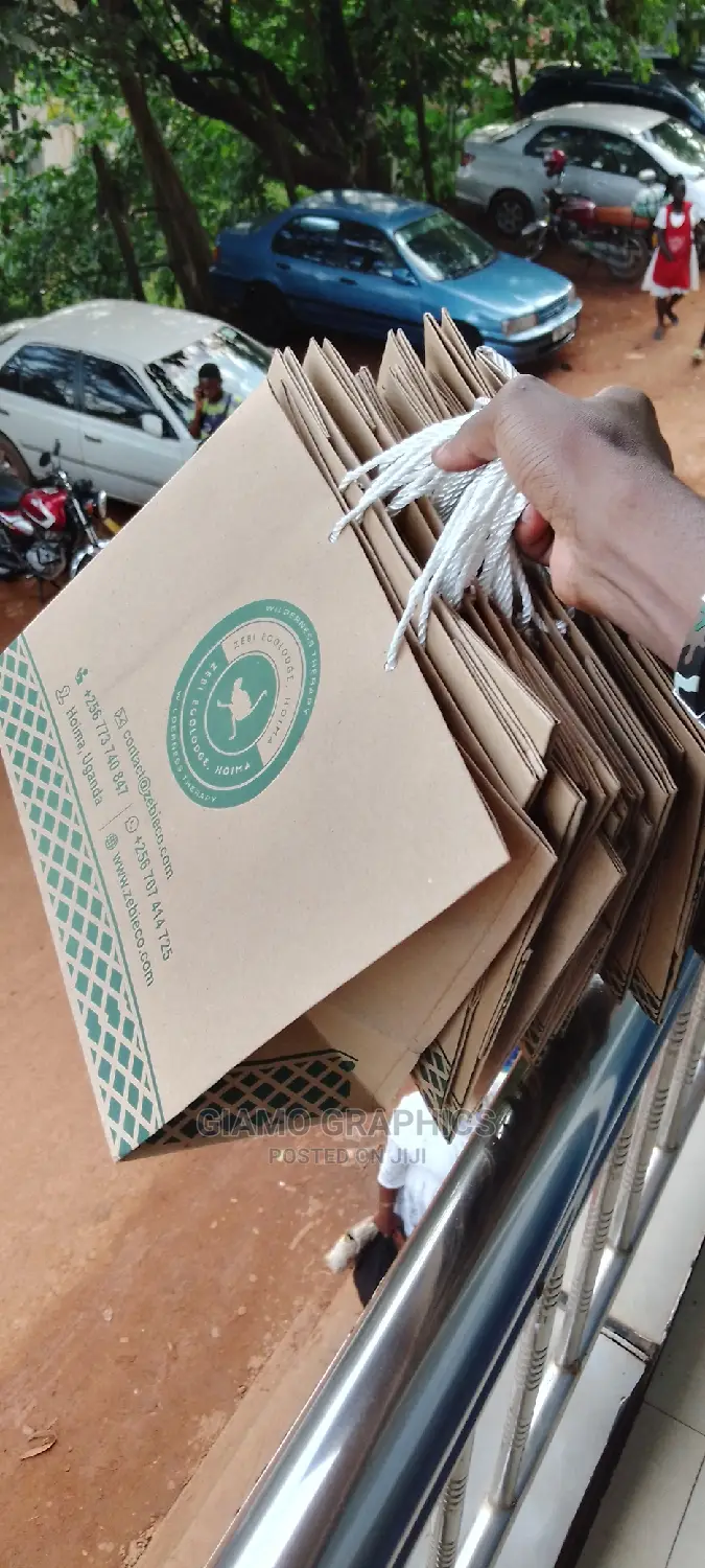 Boutique Customized Paper Bags Brown