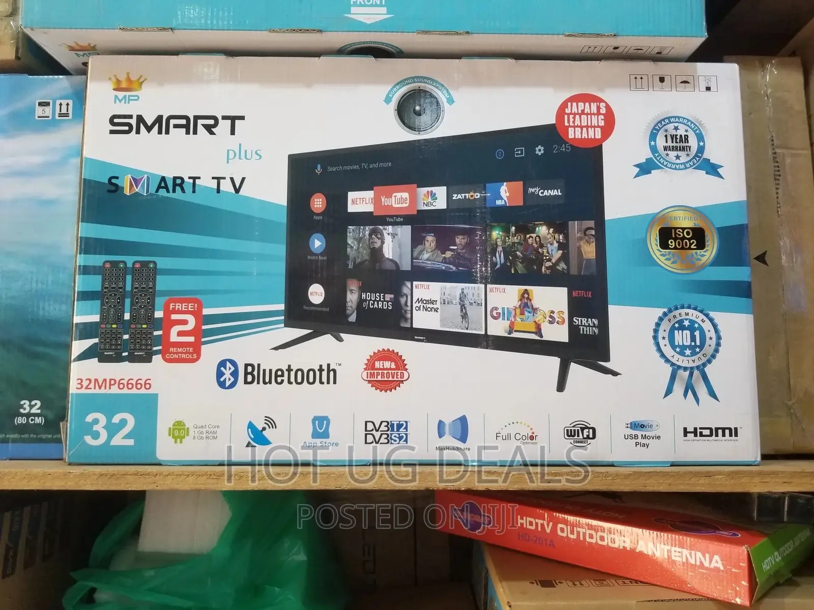 32inch Smartplus Smart Android Frameless Digital Tv _ Black