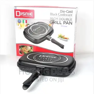 36cm Two Sided Double Grill Non-Stick Pan Dessine - Black