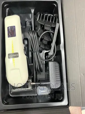 Electric Rechargeable Har Clipper Shaving Machine - White