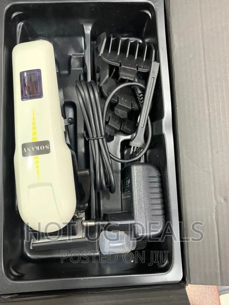 Electric Rechargeable Har Clipper Shaving Machine - White
