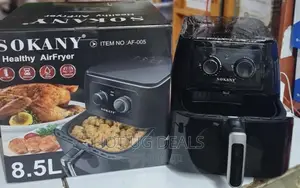 8.5L Sokany Oil Free Healthy Air Fryer - Black