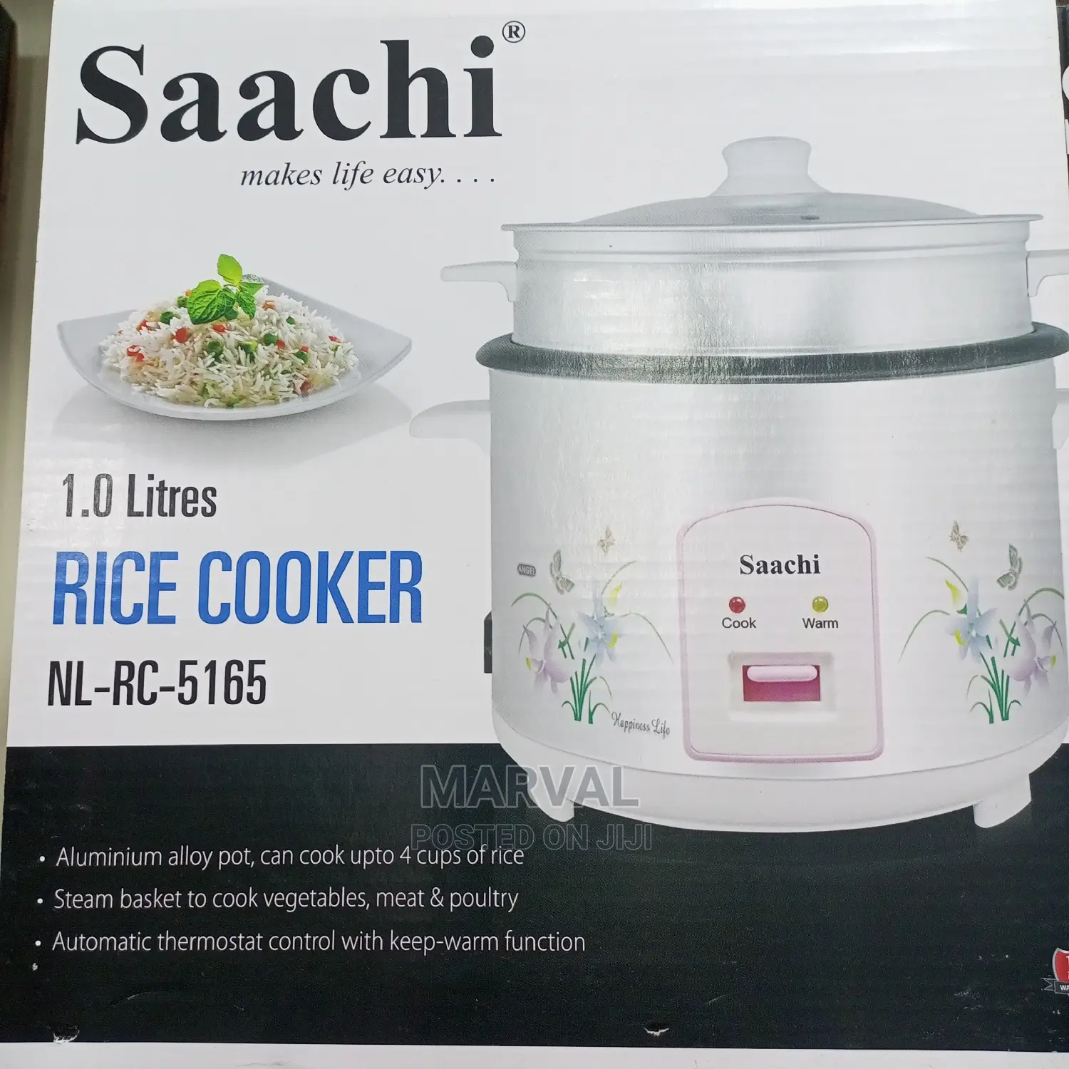 1L Rice Cooker Steamer (4cups of Rice)