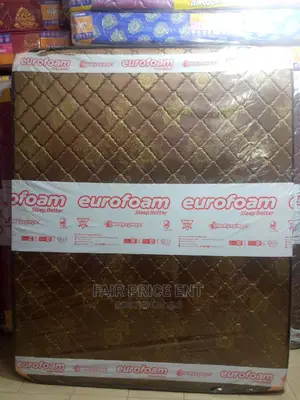 Eurofoam Mattress 6*6 in 8iches Quilted Density(Brown)