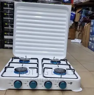 4 Full Desktop Gas Stove Cooker-White