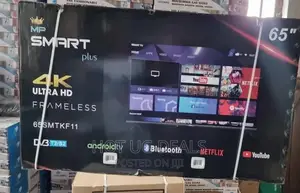 65inch UHD Andriod Smart Framless Tv -Black