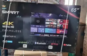 65inch UHD Andriod Smart Framless Tv -Black