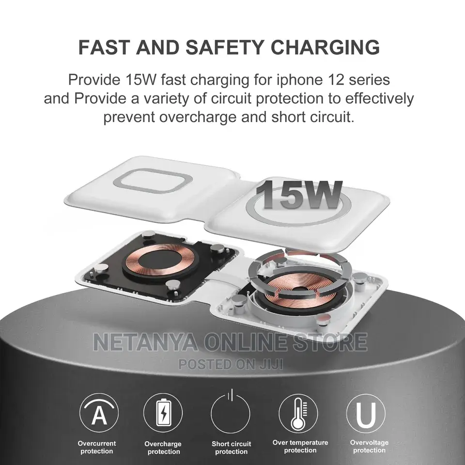 2in1 Wireless Foldable Charger