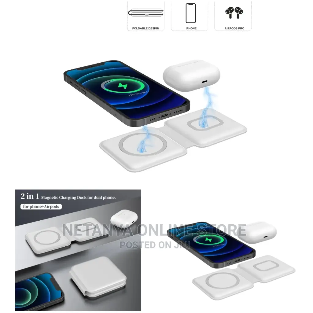 2in1 Wireless Foldable Charger