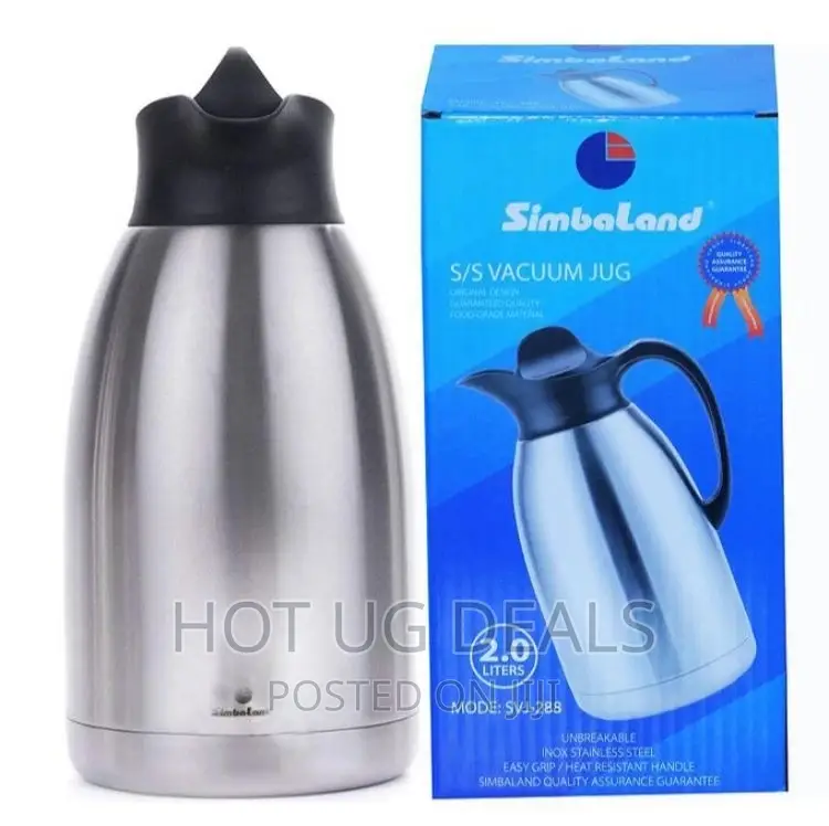 2l Simbaland Unbreakable Vacuum Flask 2l - Silver