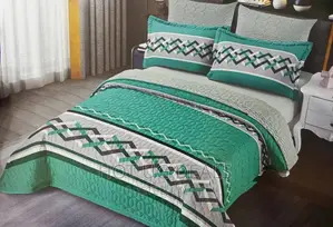 6by6 4pcs Bedspread With ✓1 Bedsheet ✓2 Pillowcases