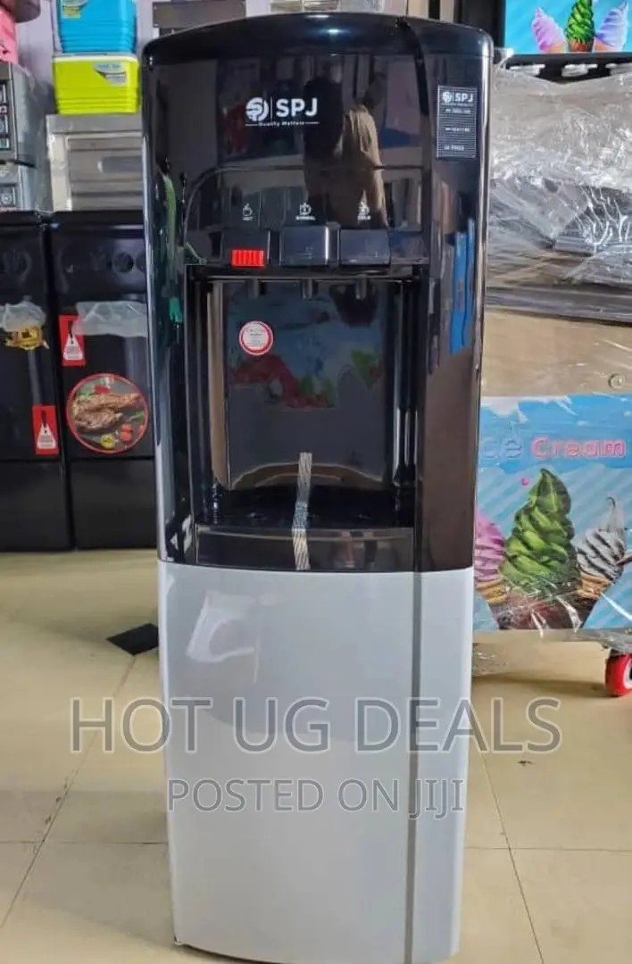 Water Dispenser With Cabinet [Storage Compartment] -Silver