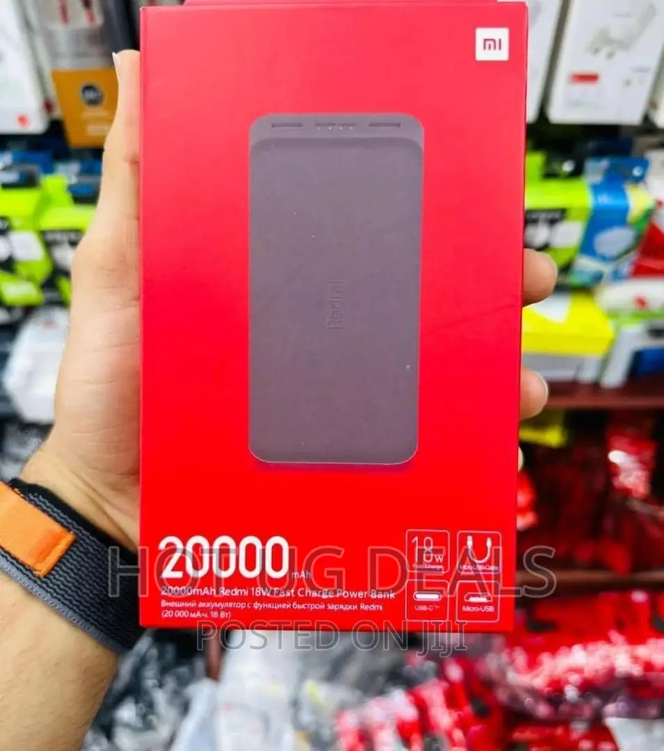 20,000mah Fast Charging Powerbank- Black