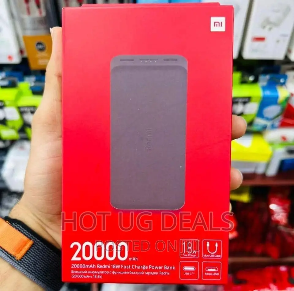 20,000mah Fast Charging Powerbank- Black