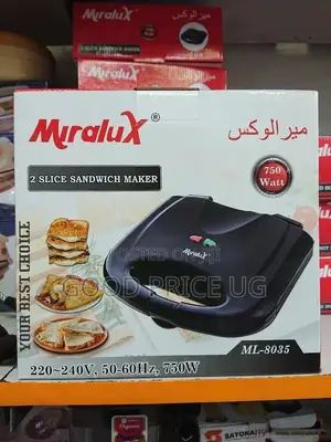 Myralux 2 Slice Sandwich Maker With 2 Years Warranty.