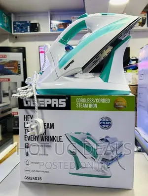 Geepas Cordless Ceramic Steam Iron Box -Light Green