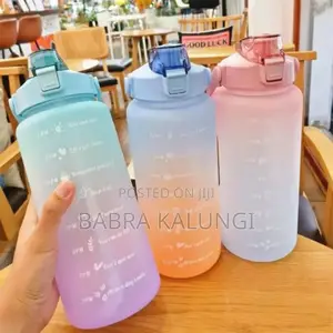 1.5l Time Marked Fitness Jug Outdoor Frosted Water Bottle