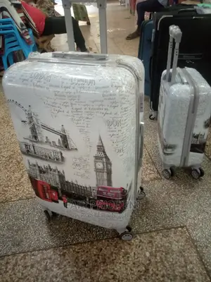 Traveling Style Plastic Suitcase Large ( White)