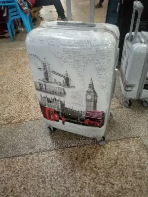 New Style Traveling Plastic Suitcase Medium ( White)