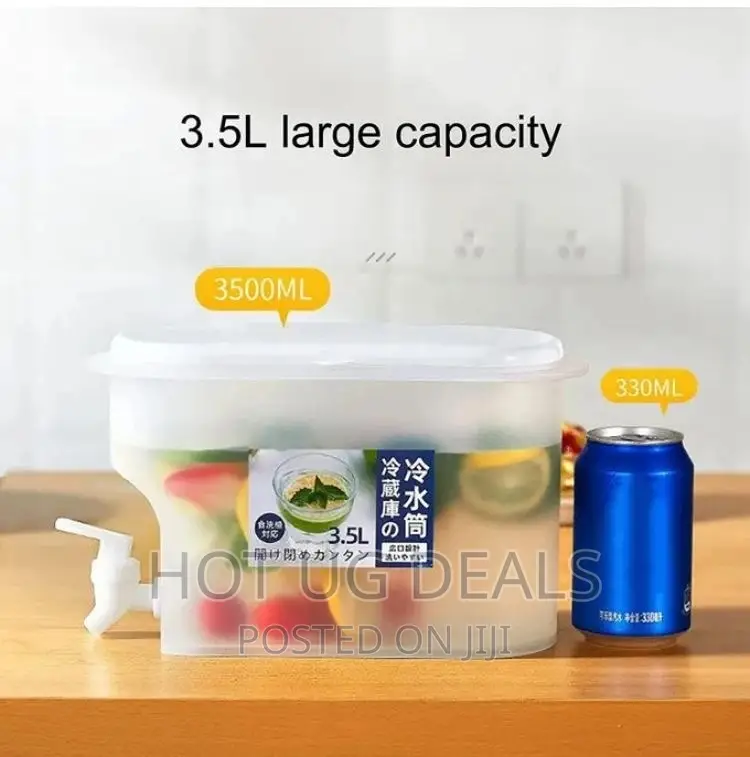 3.5L Fridge Beverage Dispenser Fridge Container - Colourless