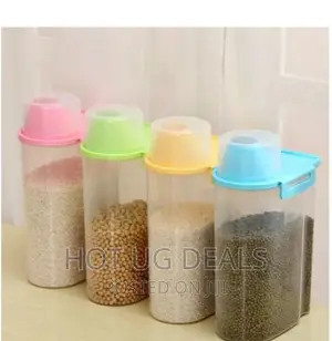 4 Pcs 2.5L Food Plastic Storage Grains Cereal Dispenser