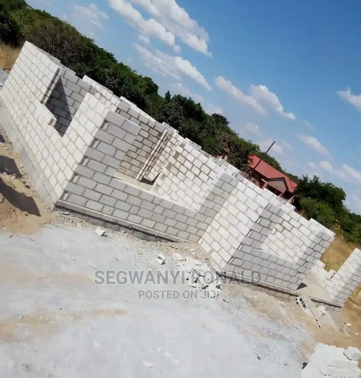 Hollow, Solid Blocks on Site