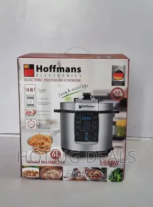 14 In 1 Multifunctional 6l Hoffmans Pressure Cooker - Silver