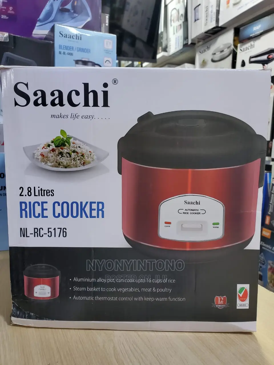 Saachi 2.8L Rice Cooker Automatic Switch