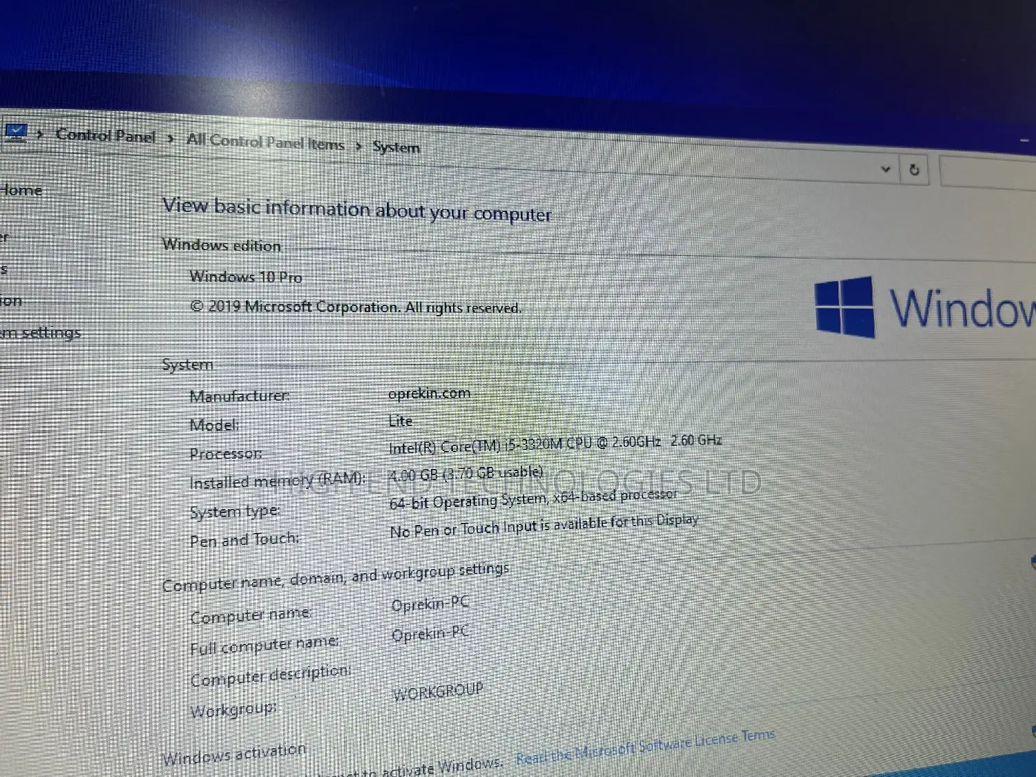 Laptop Lenovo ThinkPad X250 4GB Intel Core i5 HDD 500GB