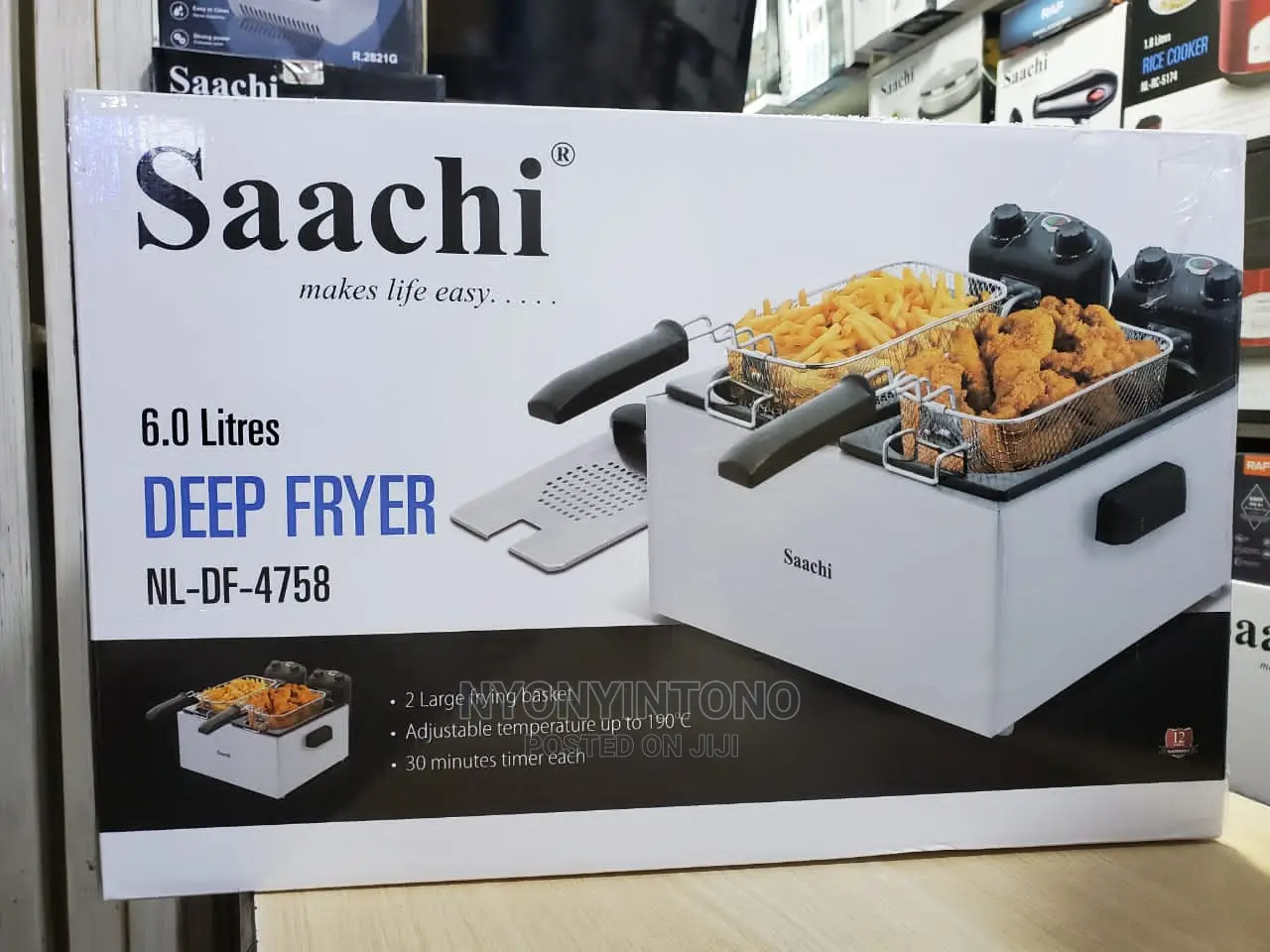 Saachi 6L Deep Fryer With 2 Baskets