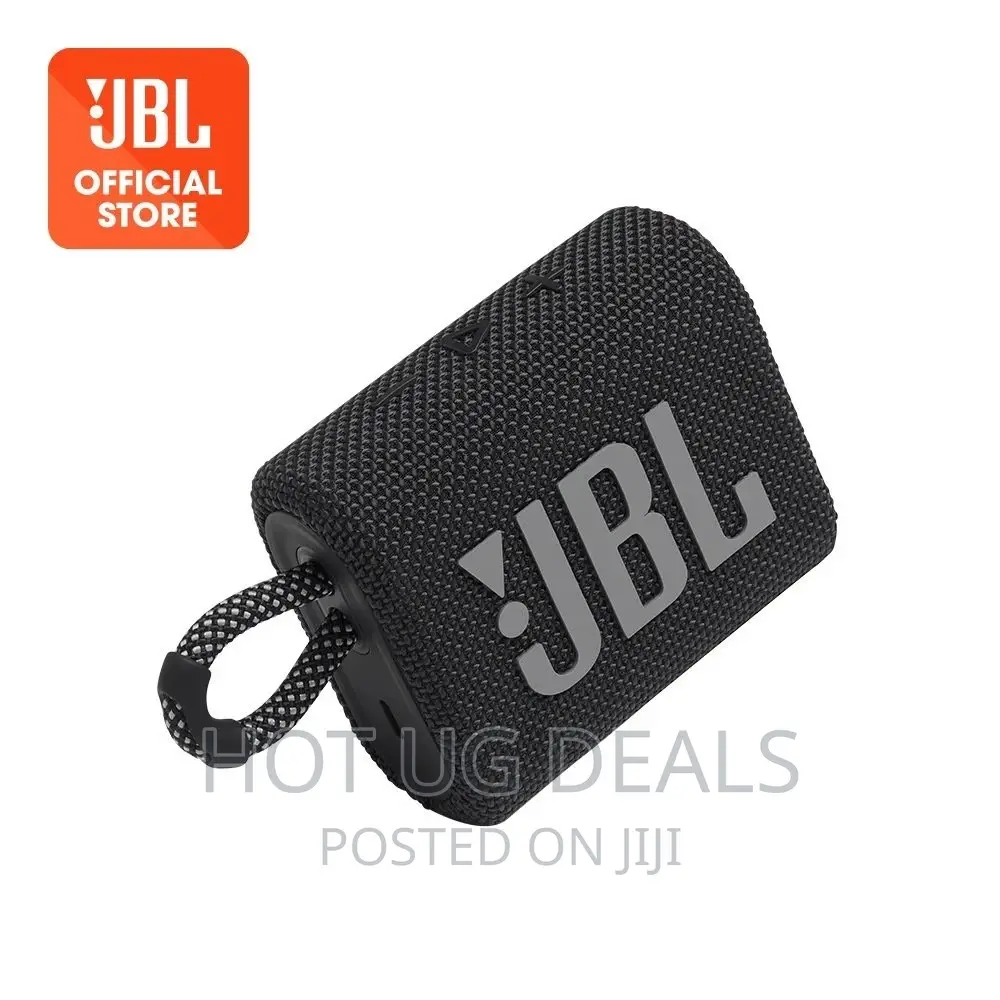 Jbl Go 3, Waterproof Wireless Bluetooth Speaker – Black