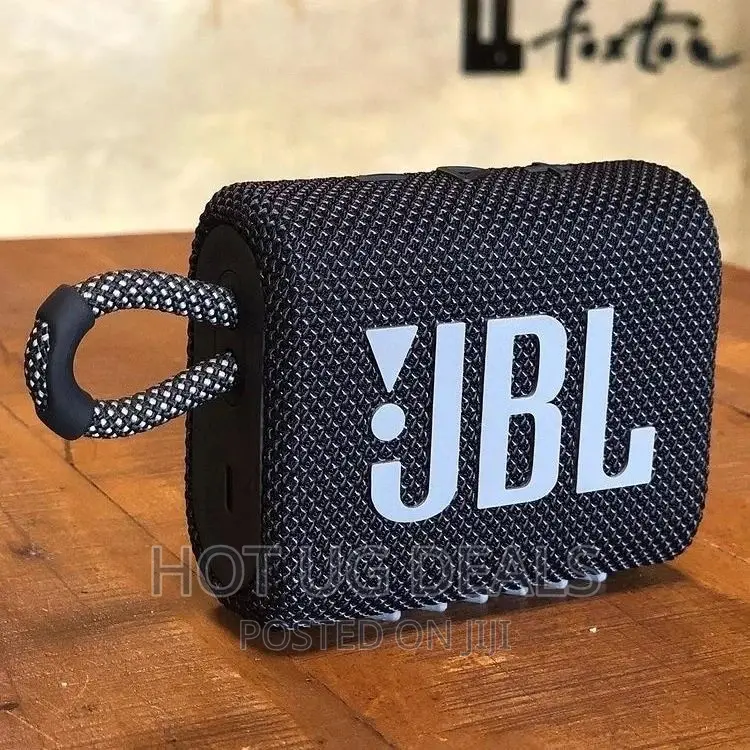 Jbl Go 3, Waterproof Wireless Bluetooth Speaker – Black