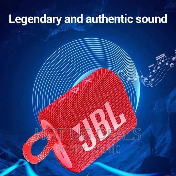 JBL Go 3, Waterproof Wireless Ultra Bluetooth Speaker– Red