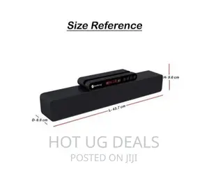 New Rixing Bluetooth 5.0 TWS Soundbar X-Bass Speaker – Black