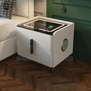 Smart Bedside Drawer(Wireles Chagr Speaker,Fingrprnt Lock)