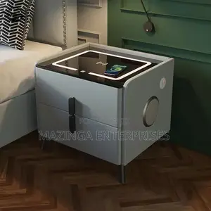 Smart Bedside Drawer(Wireles Chagr Speaker,Fingrprnt Lock)
