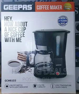 Geepas Coffee Maker Machine- Black
