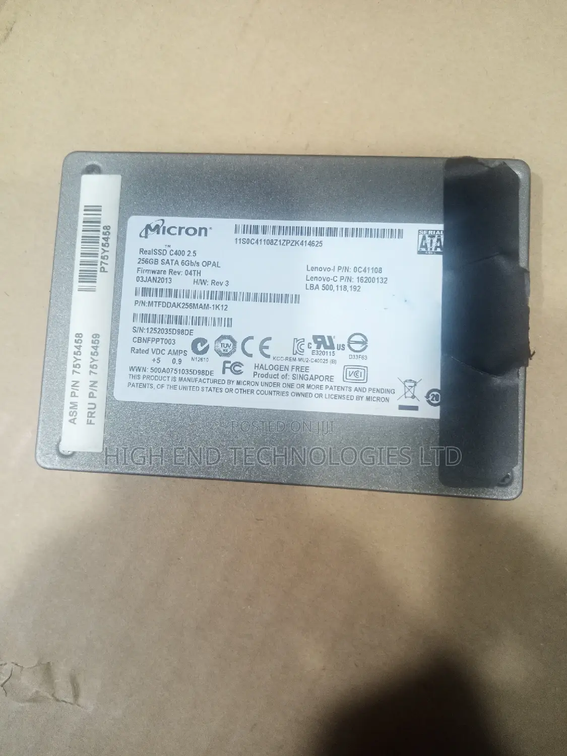 Ssd 2.5 Sata 256gb