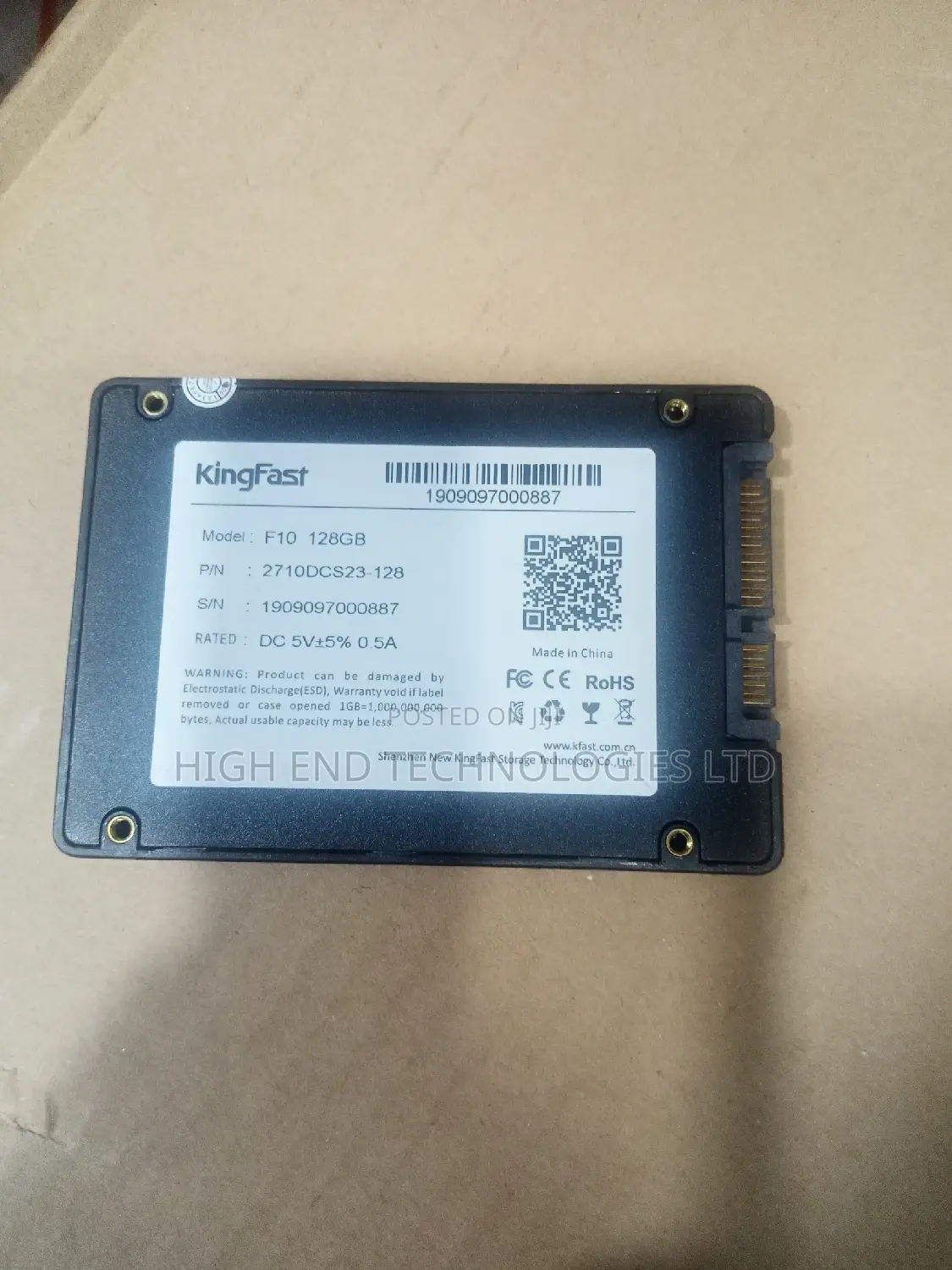 King Fast 128gb Ssd 2.5 Sata