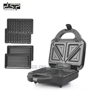 Dsp 3 in 1 Waffle Maker Sandwich Barbecue Toaster
