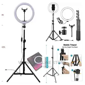 10 Inch Ring Light Dimmable – 3 Color LED
