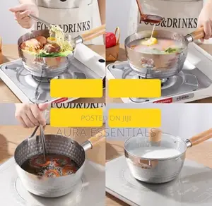 Stainless Steel Saucepan Milk Sauce Pan With Wooden Handle