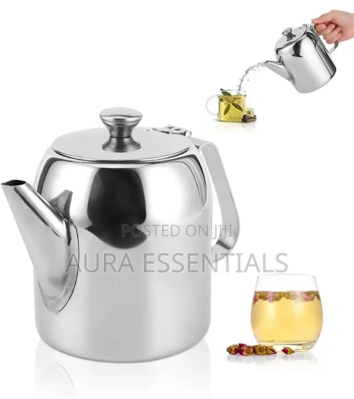 Stainless Steel Teapot, Tea Kettle Cold Water Jug Coffee Pot