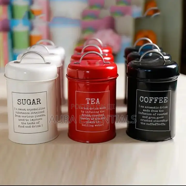 Canister Set for Sugar, Tea and Coffee 3pcs