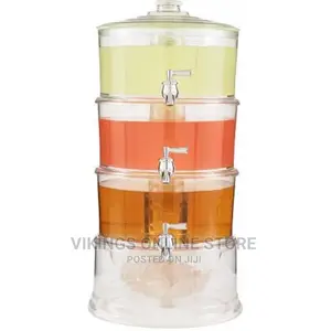Acrylic 3-Tier Water, Juice Drink Dispenser