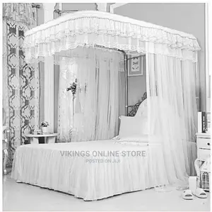 2 Stand Rail Design Mosquito Net – White