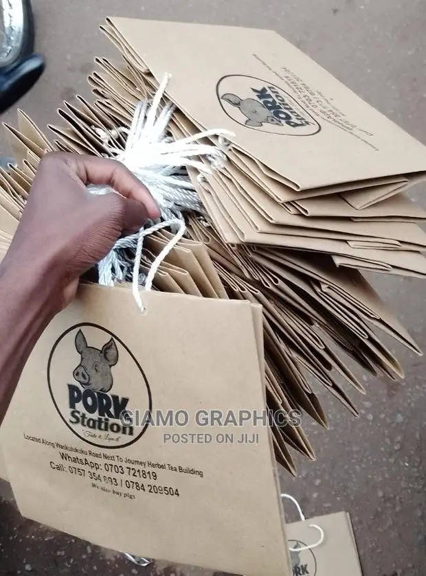 Brown Branded Paper Bags