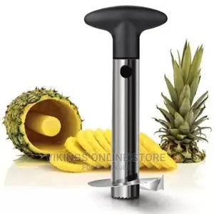 Easy Slice Pineapple Slicer/Peeler and Corer – Silver
